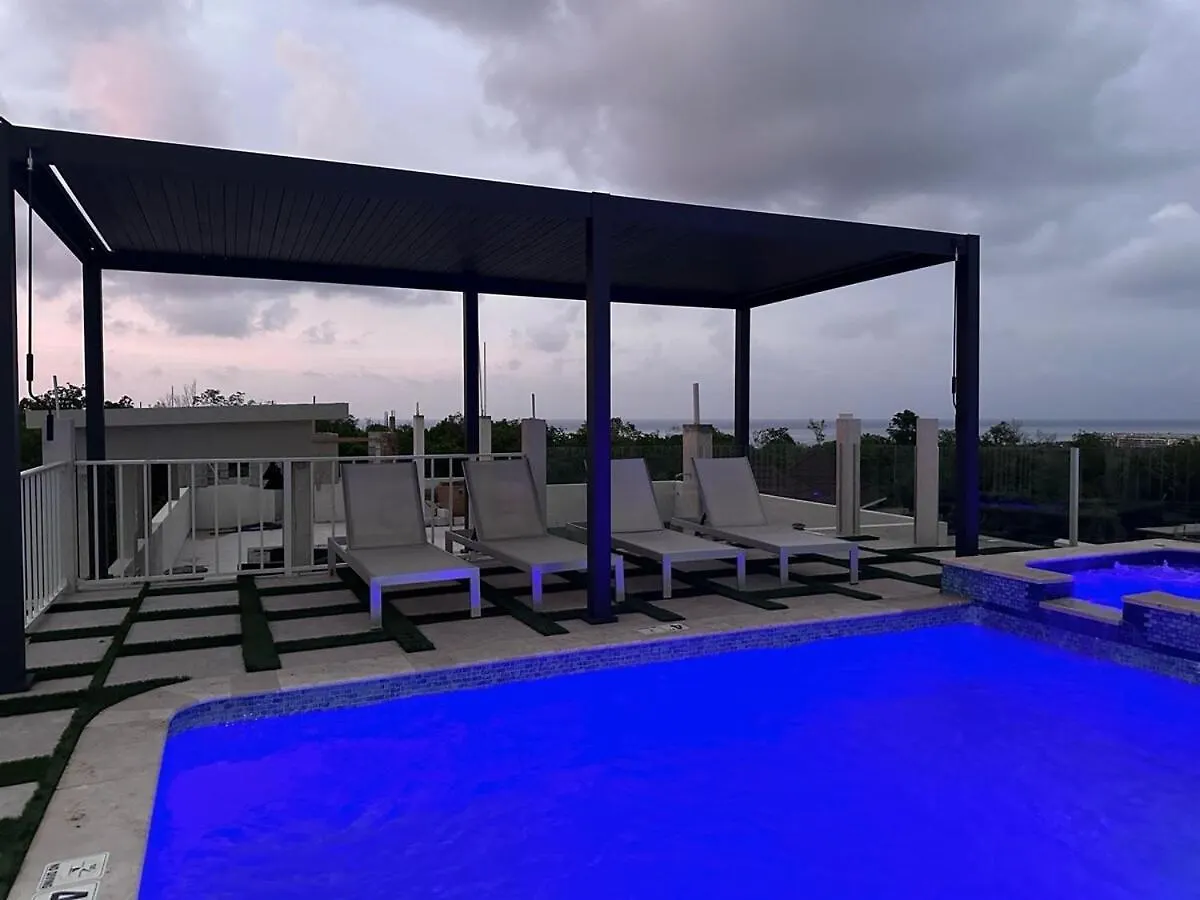 Sky Haven Retreat- 2Br Rooftop Pool, Stunning Views & Free Airport Pickup Falmouth