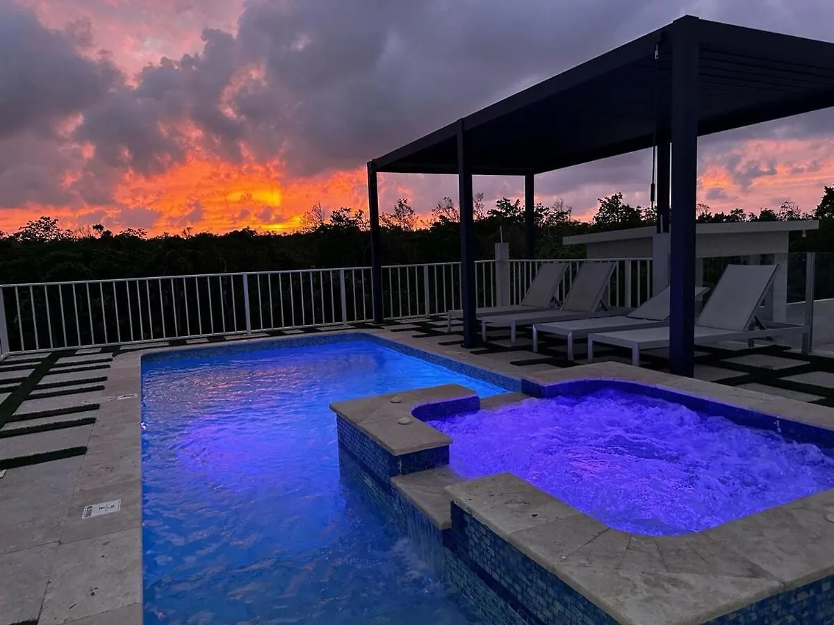 펜션 Sky Haven Retreat- 2Br Rooftop Pool, Stunning Views & Free Airport Pickup 팰머스